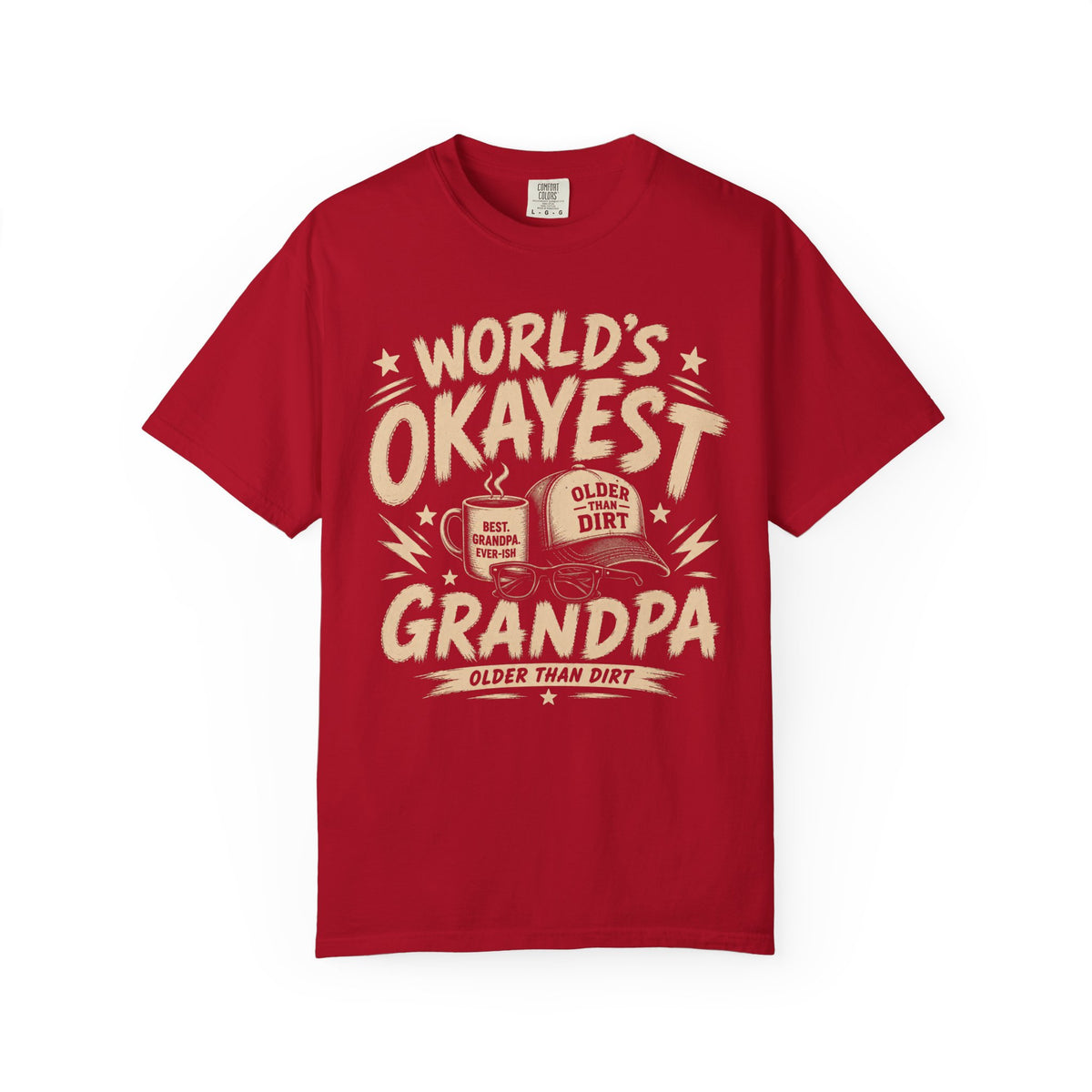 Worlds Okayest Grandpa Text