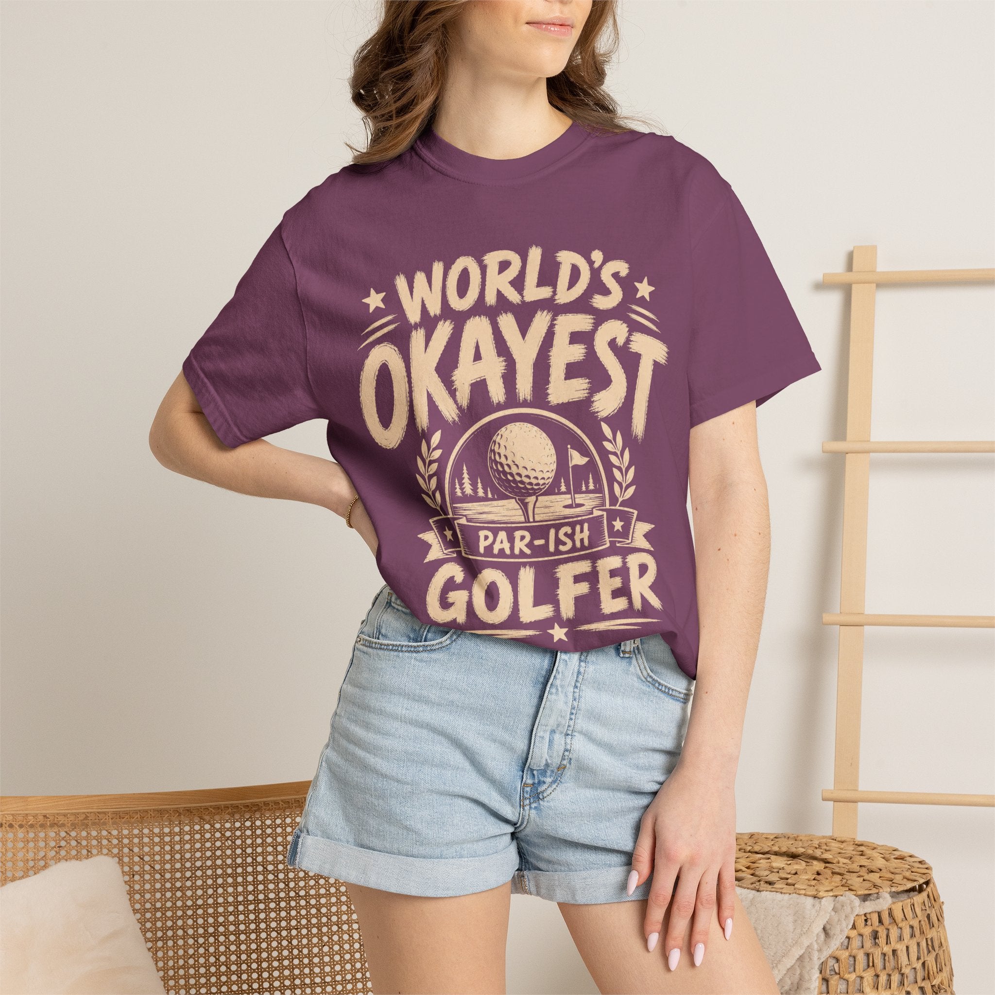 Worlds Okayest Golfer Text