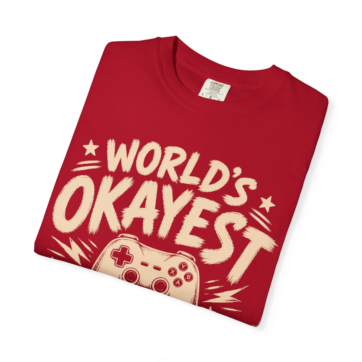 Worlds Okayest Gamer Text