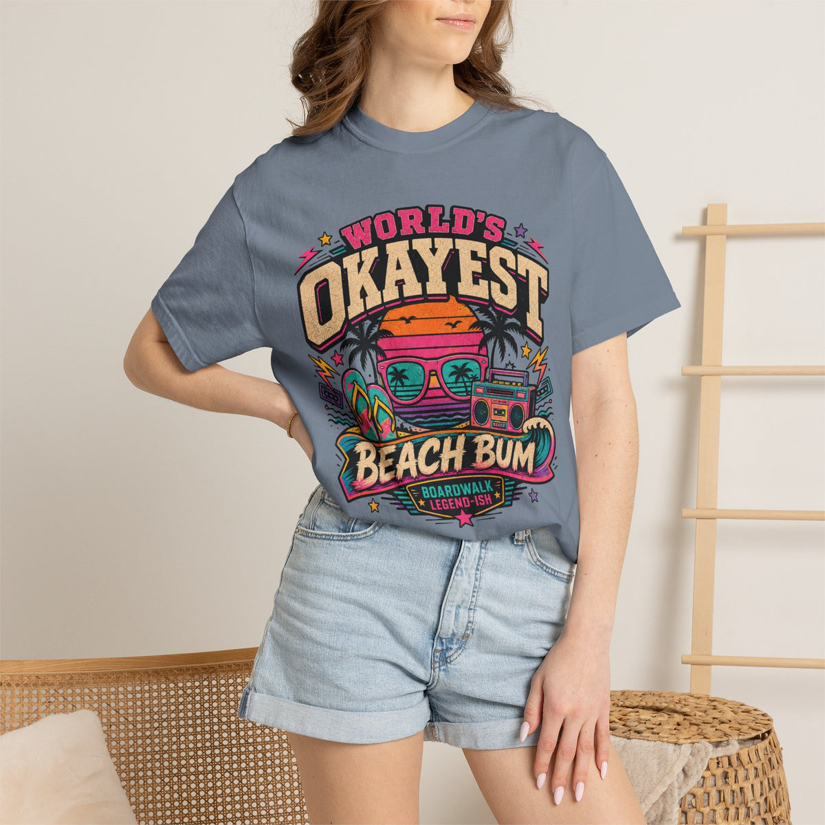 Worlds Okayest Beach Bum 80's