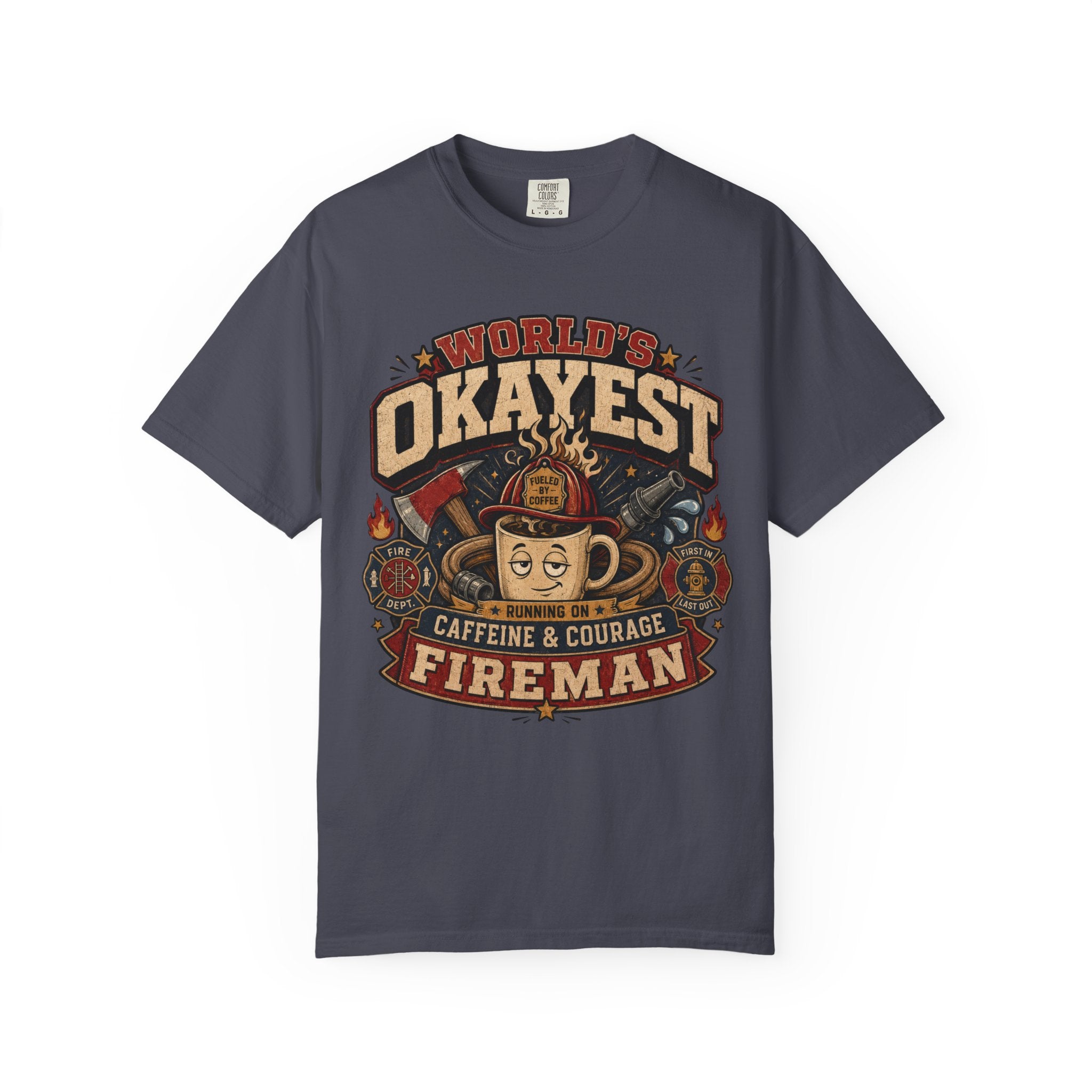 Worlds Okayest Fireman Coffee Cup