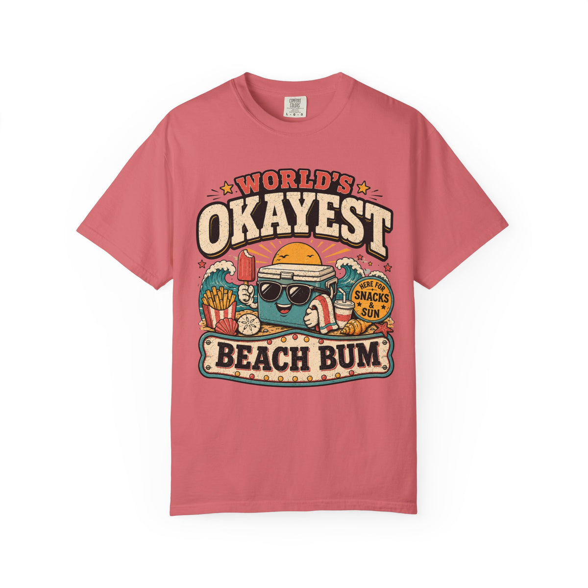 Worlds Okayest Beach Bum Cooler