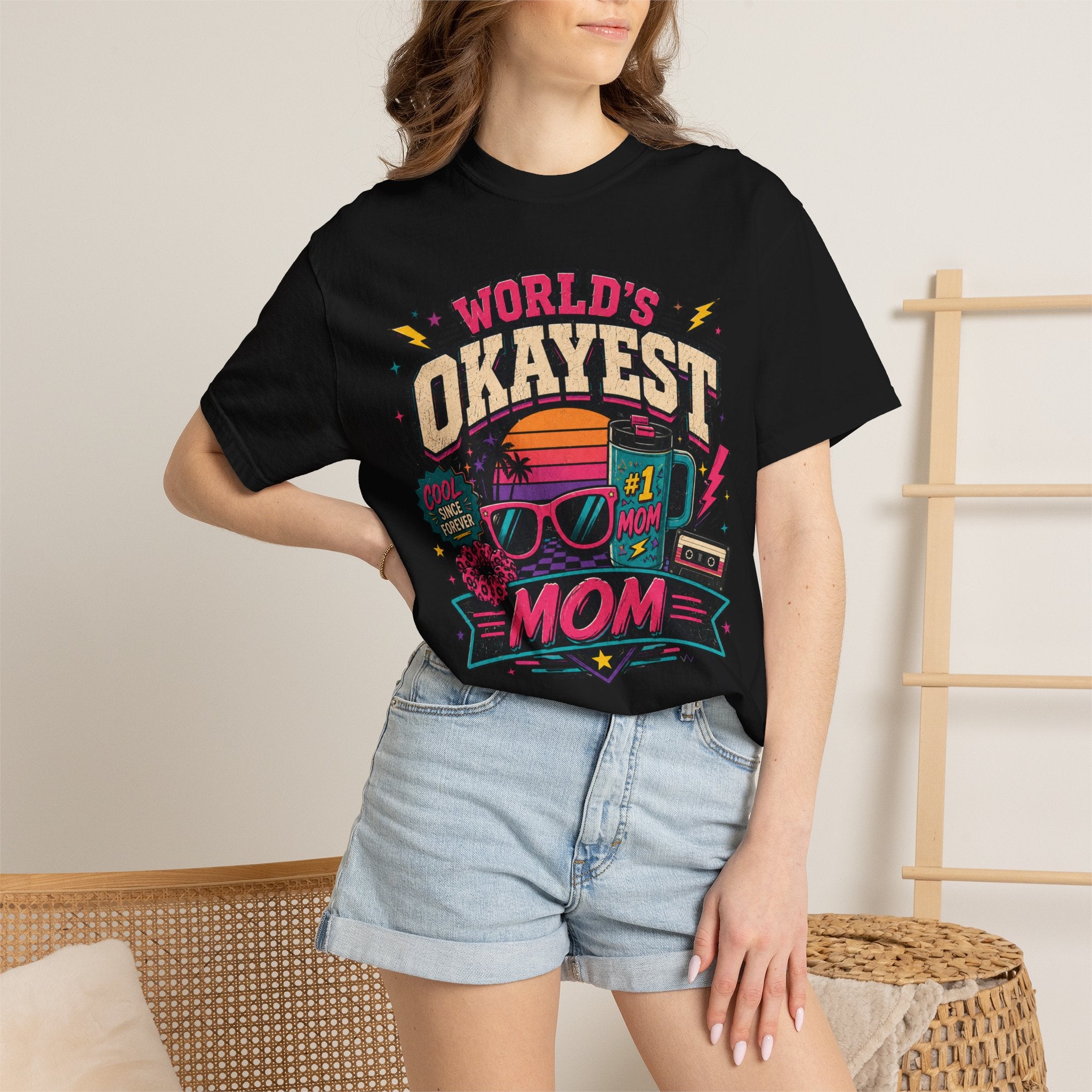 Worlds Okayest Mom 80's