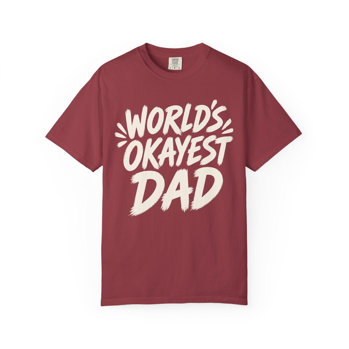 Worlds Okayest Dad Text