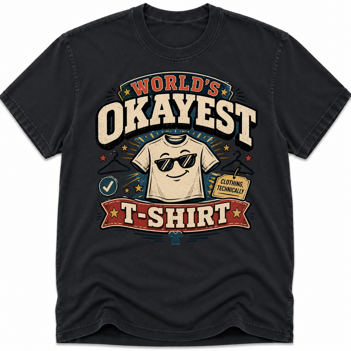 Worlds Okayest T-Shirt Glasses