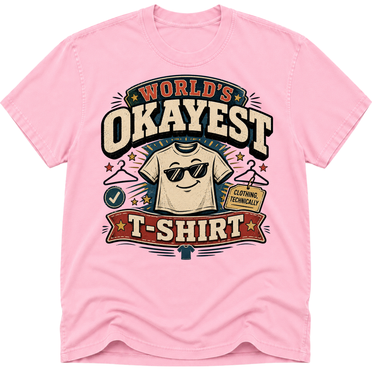Worlds Okayest T-Shirt Glasses
