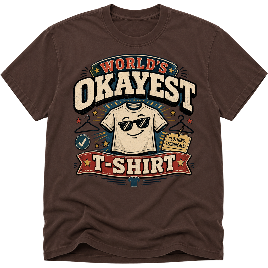 Worlds Okayest T-Shirt Glasses