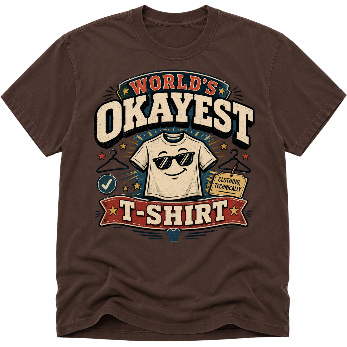 Worlds Okayest T-Shirt Glasses