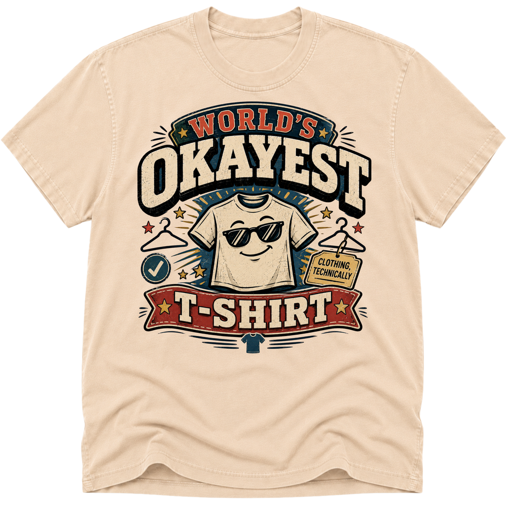 Worlds Okayest T-Shirt Glasses
