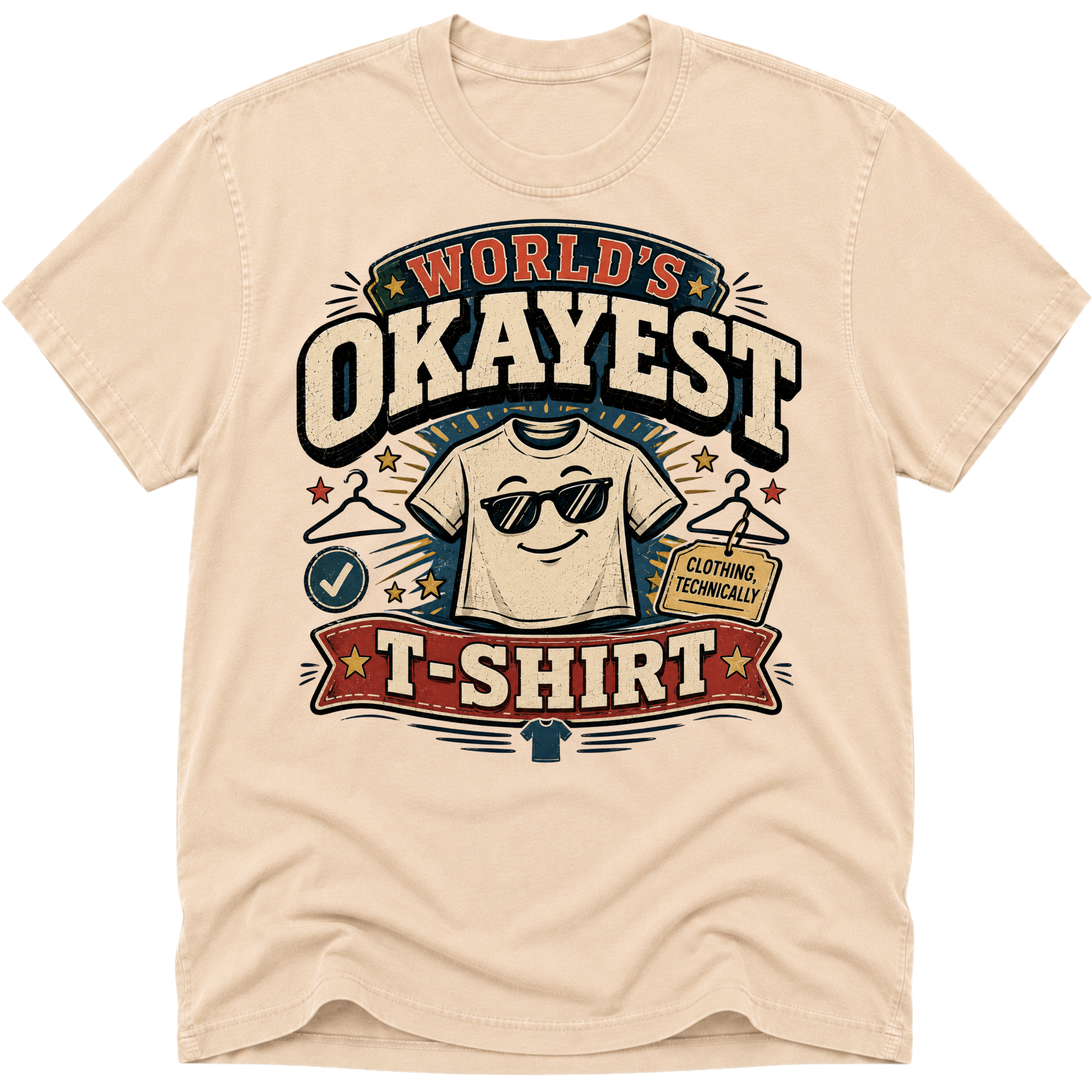 Worlds Okayest T-Shirt Glasses