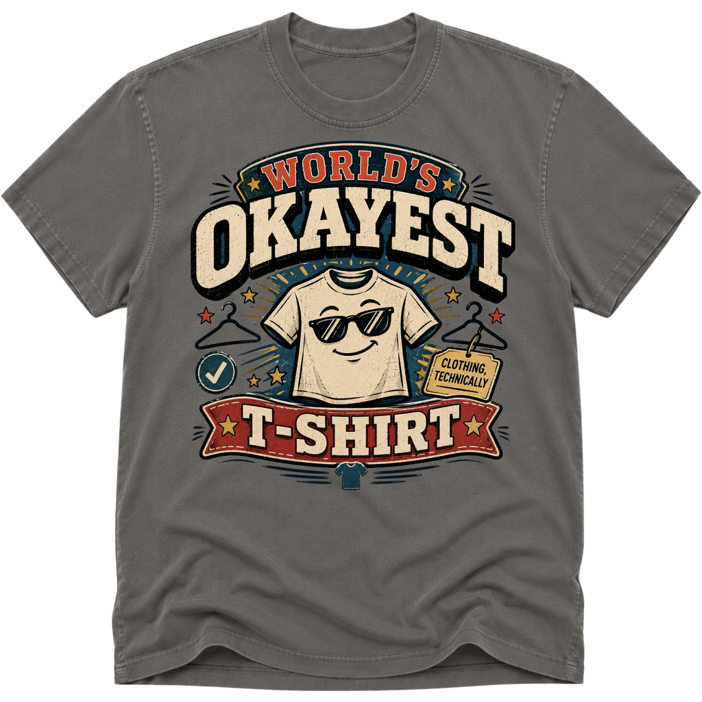 Worlds Okayest T-Shirt Glasses