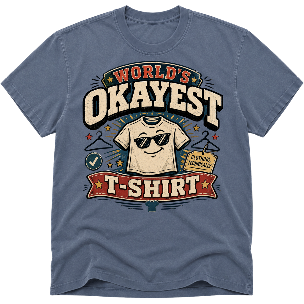 Worlds Okayest T-Shirt Glasses