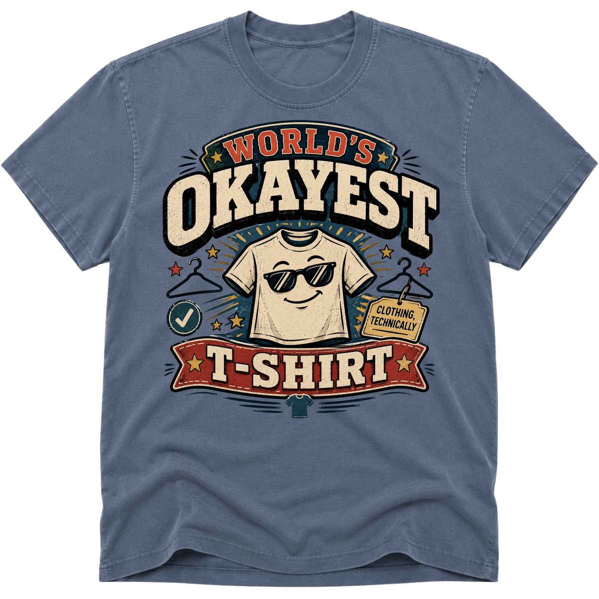 Worlds Okayest T-Shirt Glasses