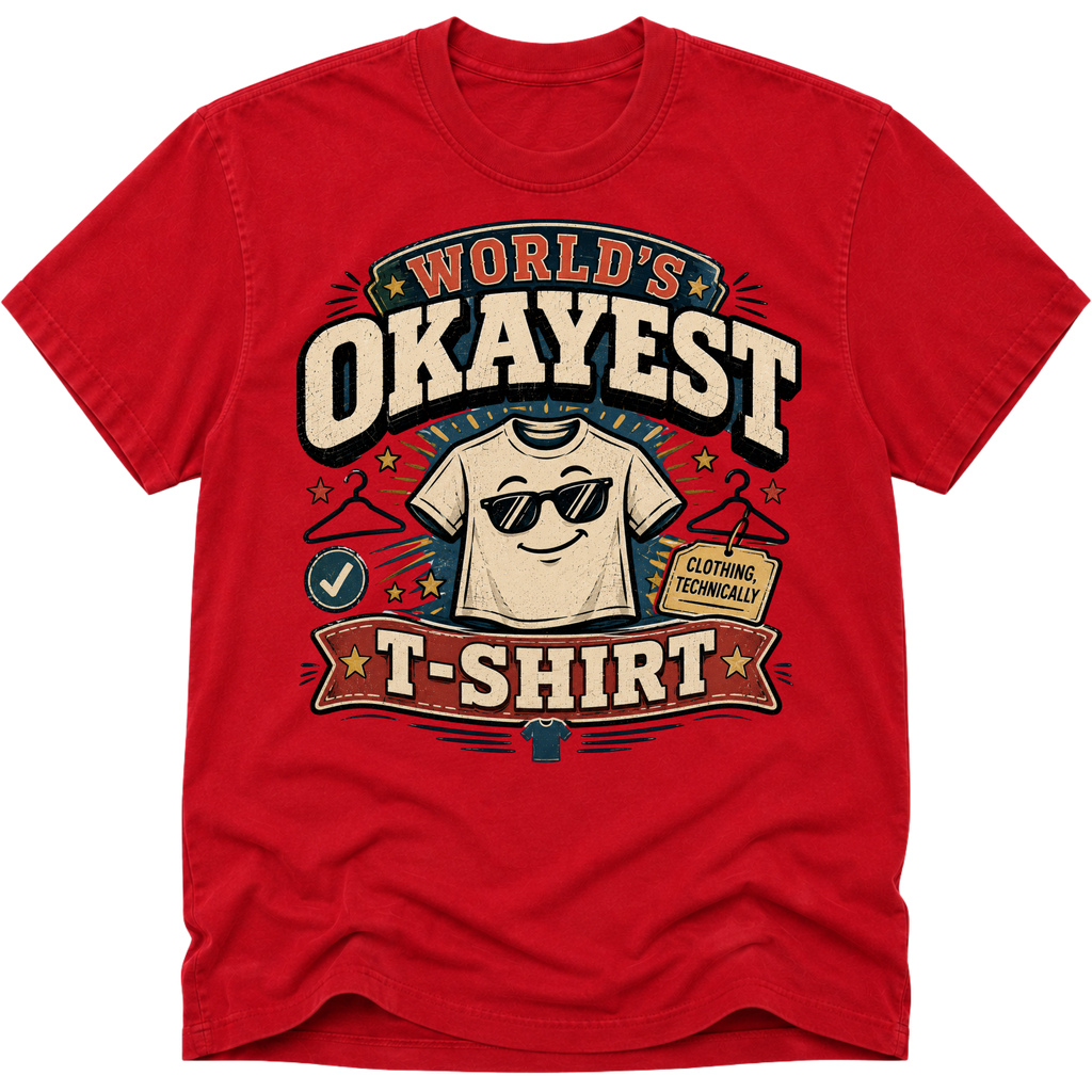 Worlds Okayest T-Shirt Glasses