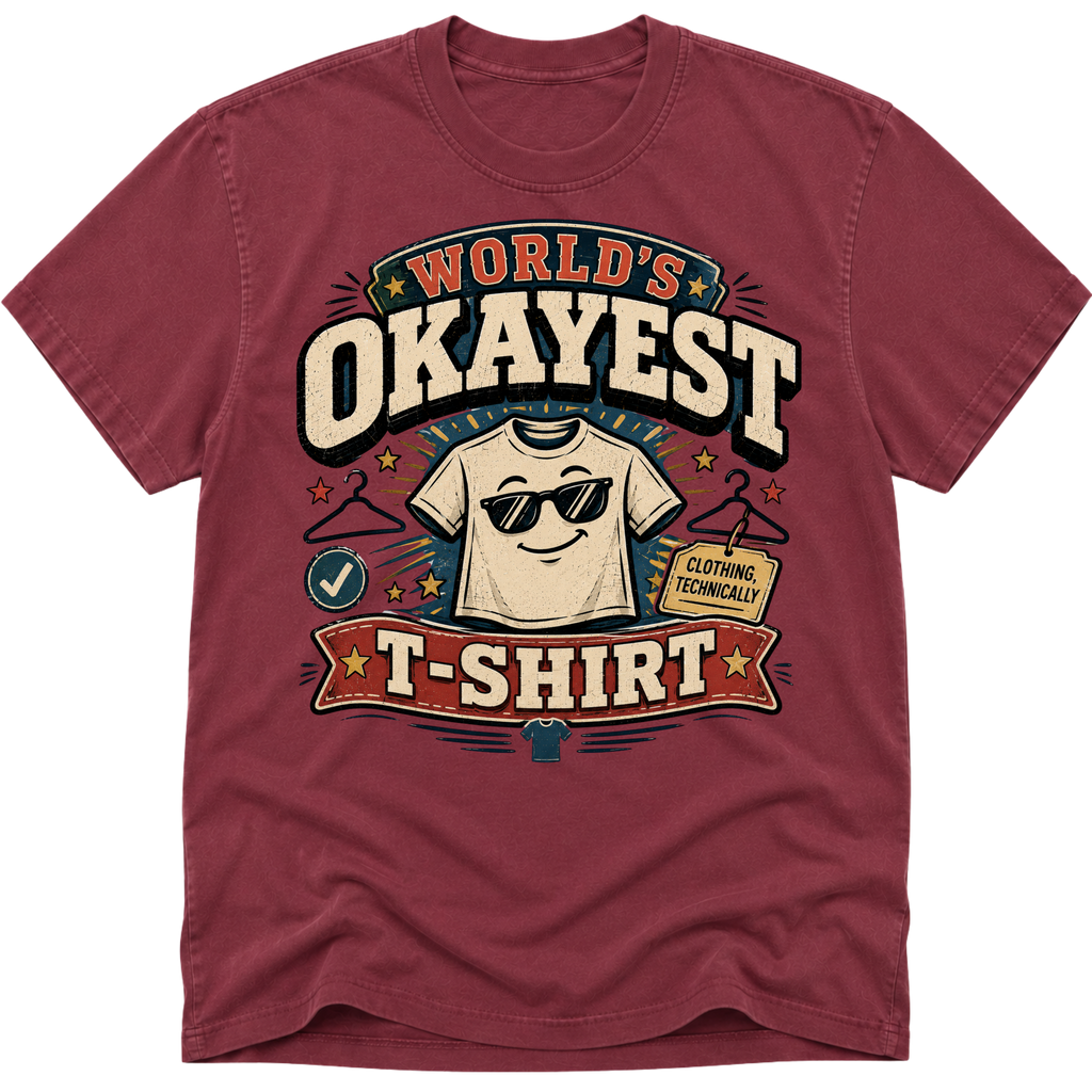 Worlds Okayest T-Shirt Glasses