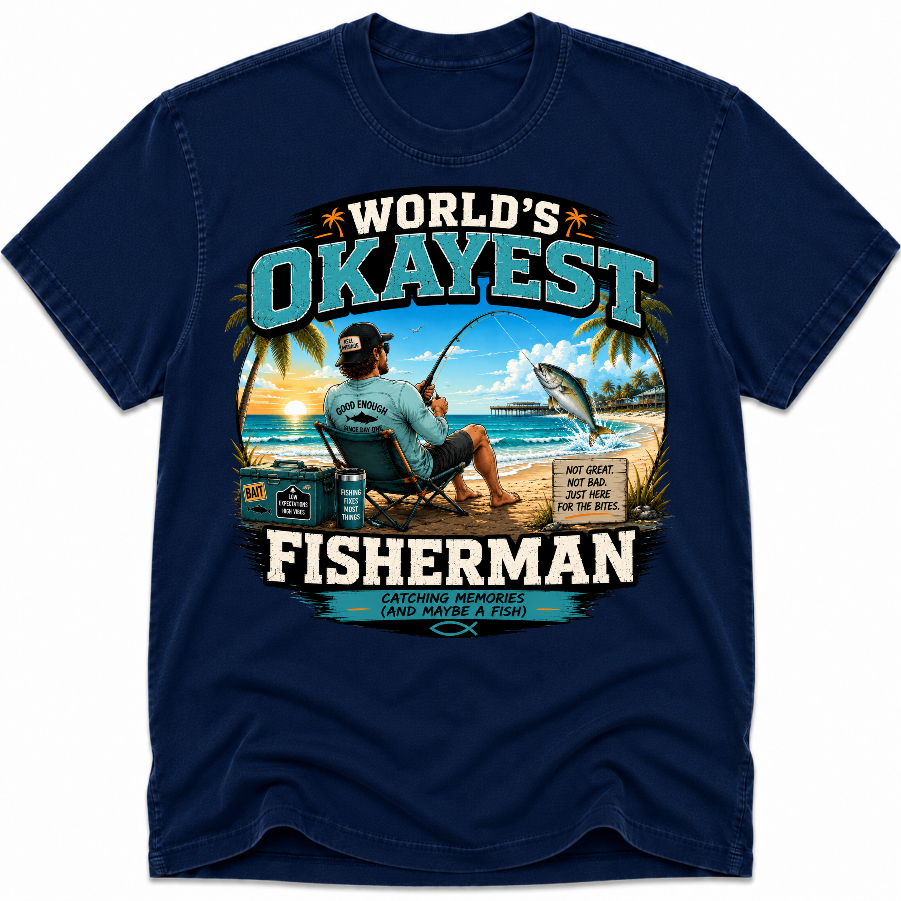 Worlds Okayest Fisherman Beach