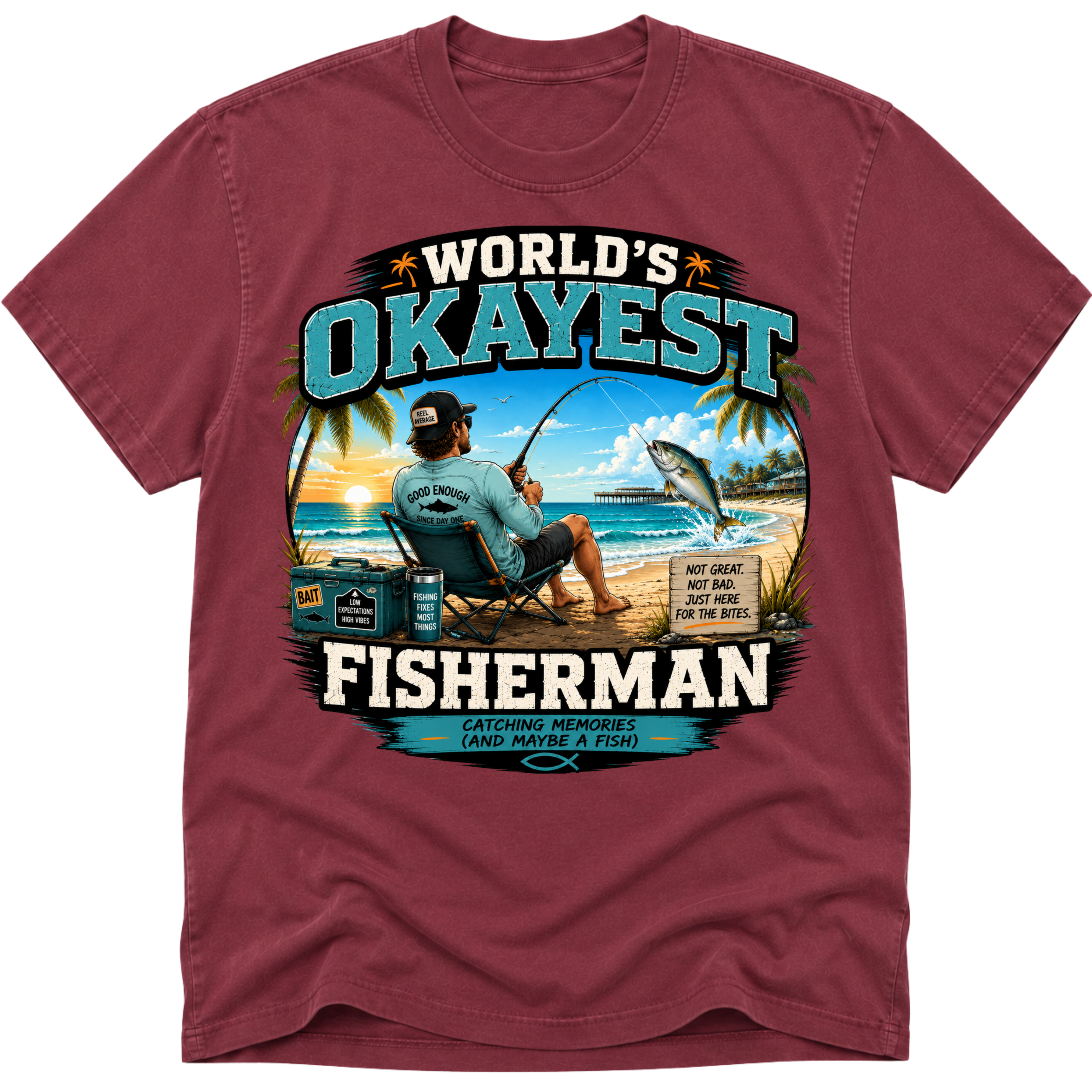 Worlds Okayest Fisherman Beach