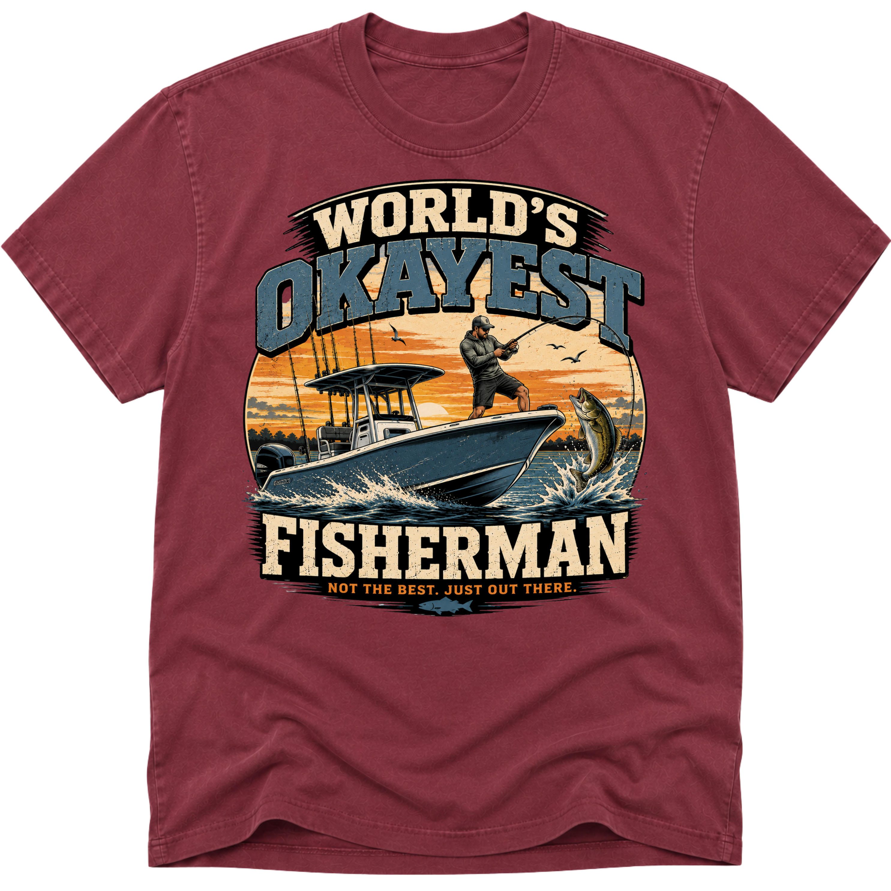 Worlds Okayest Fisherman Sunset