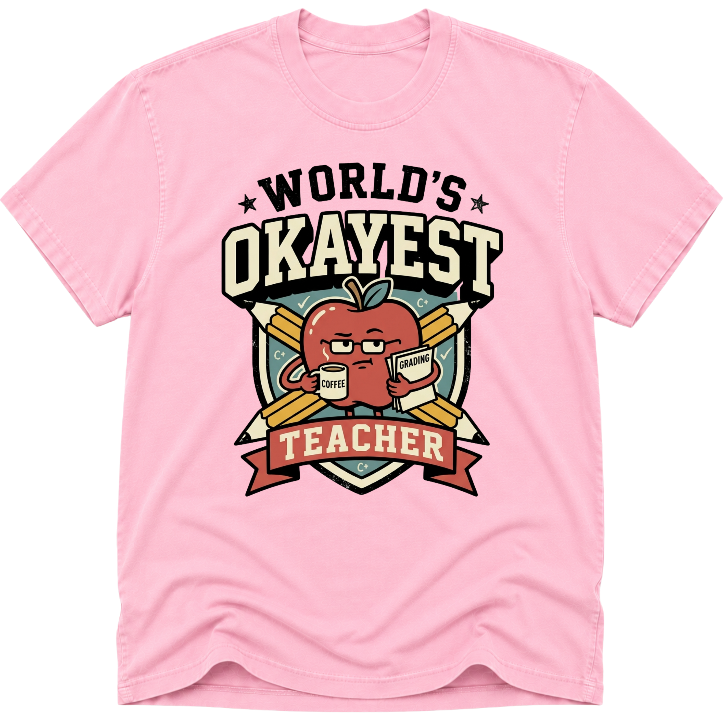 Worlds Okayest Teacher Apple