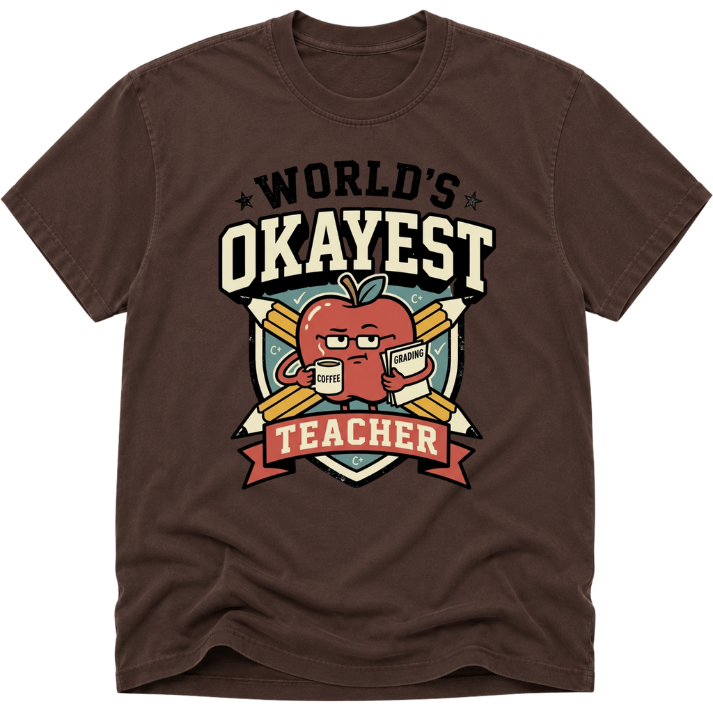 Worlds Okayest Teacher Apple