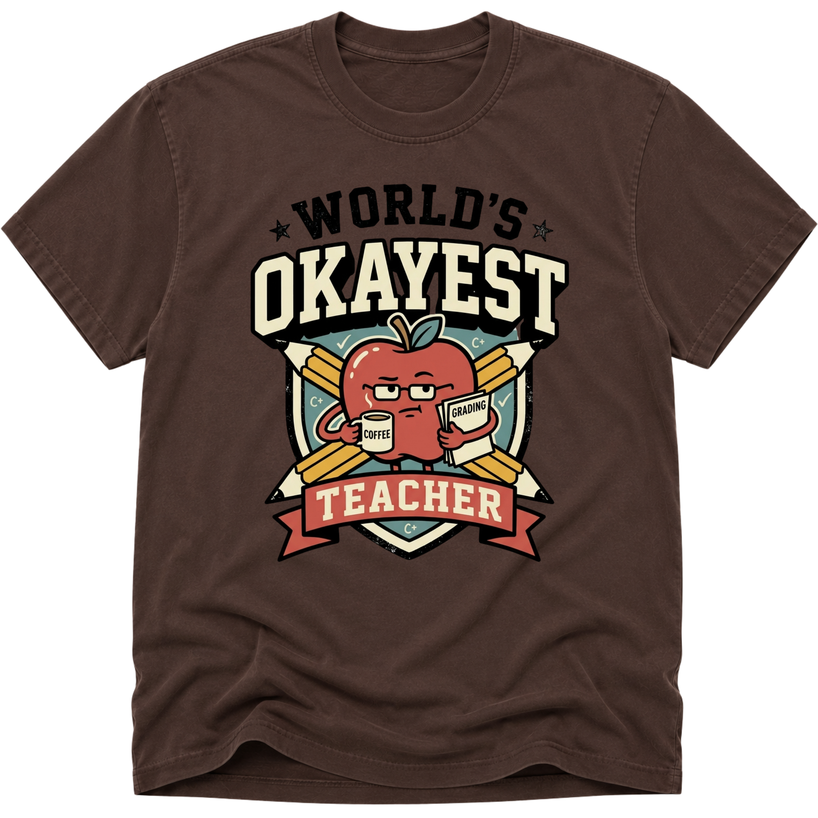 Worlds Okayest Teacher Apple