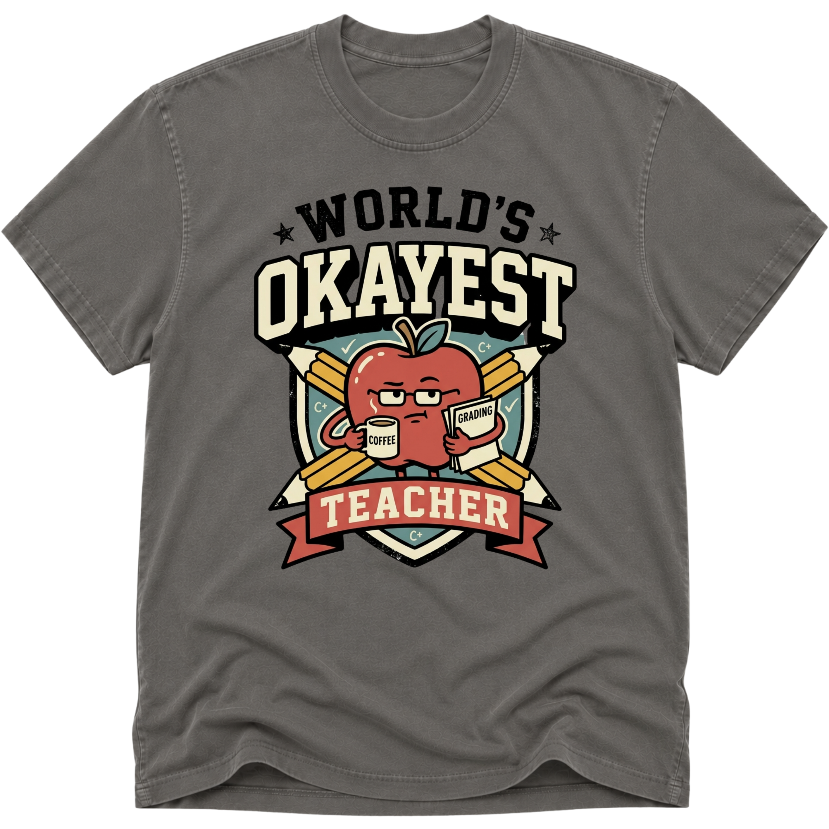 Worlds Okayest Teacher Apple