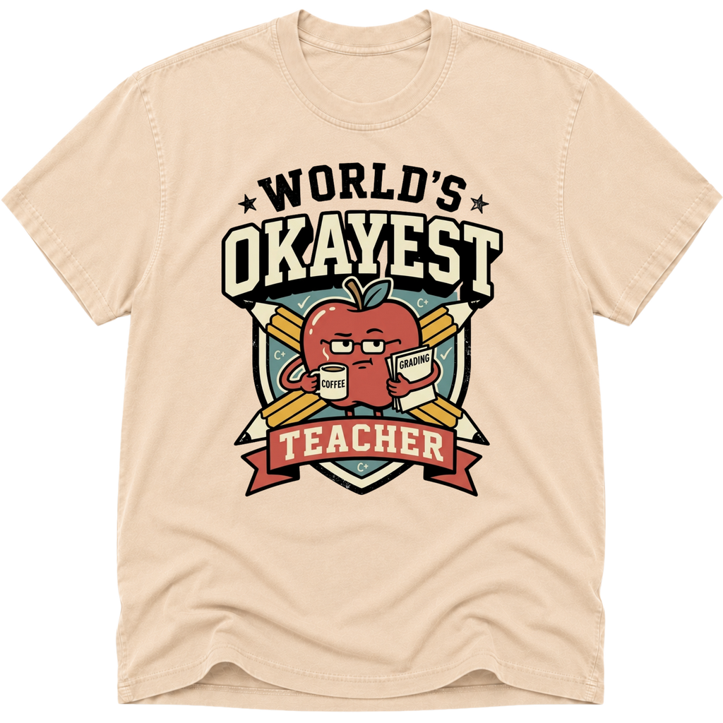 Worlds Okayest Teacher Apple