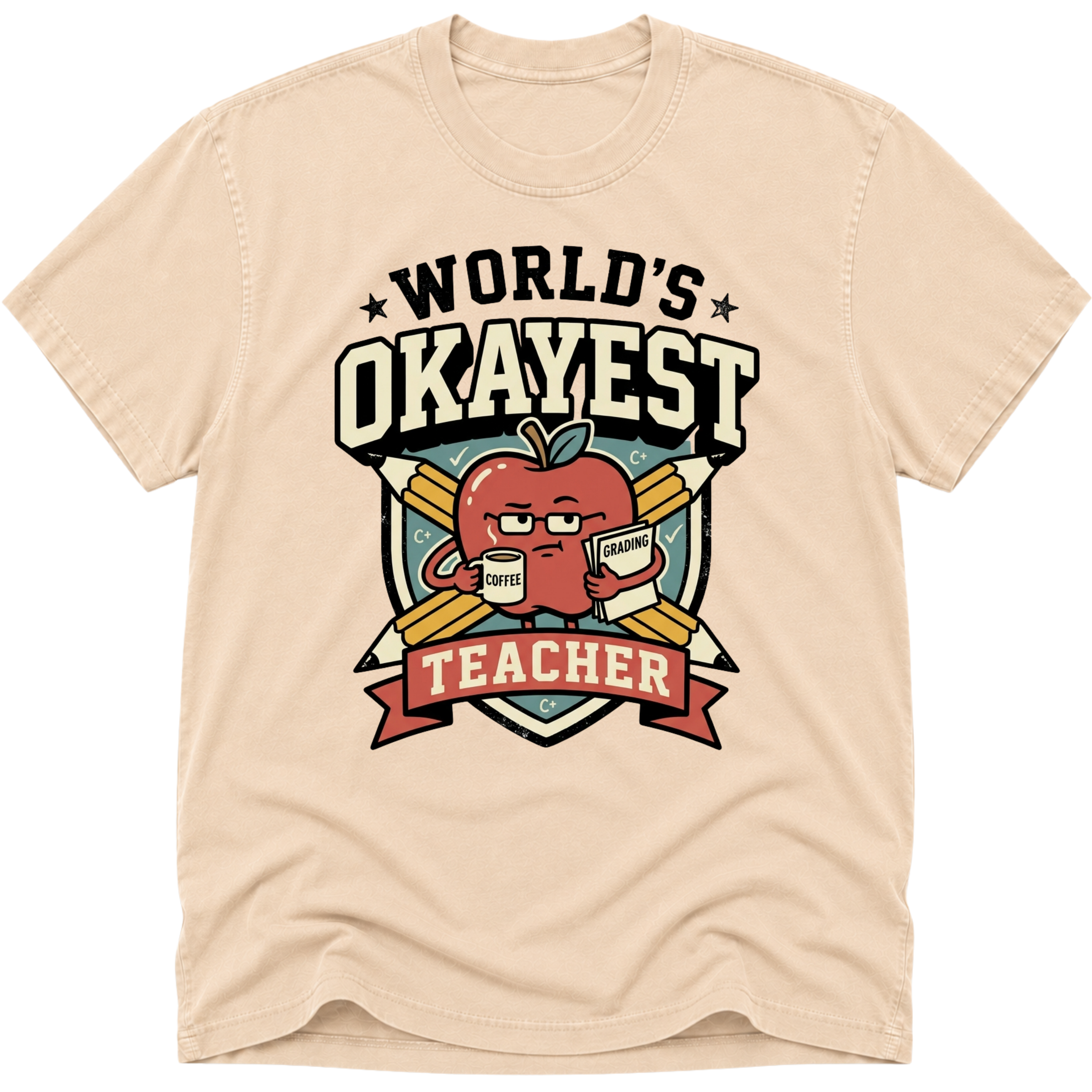 Worlds Okayest Teacher Apple
