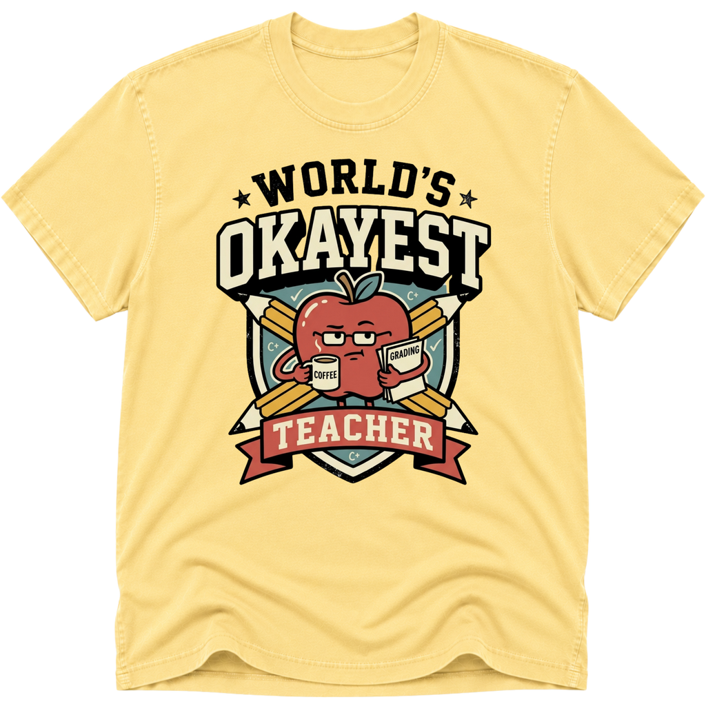 Worlds Okayest Teacher Apple