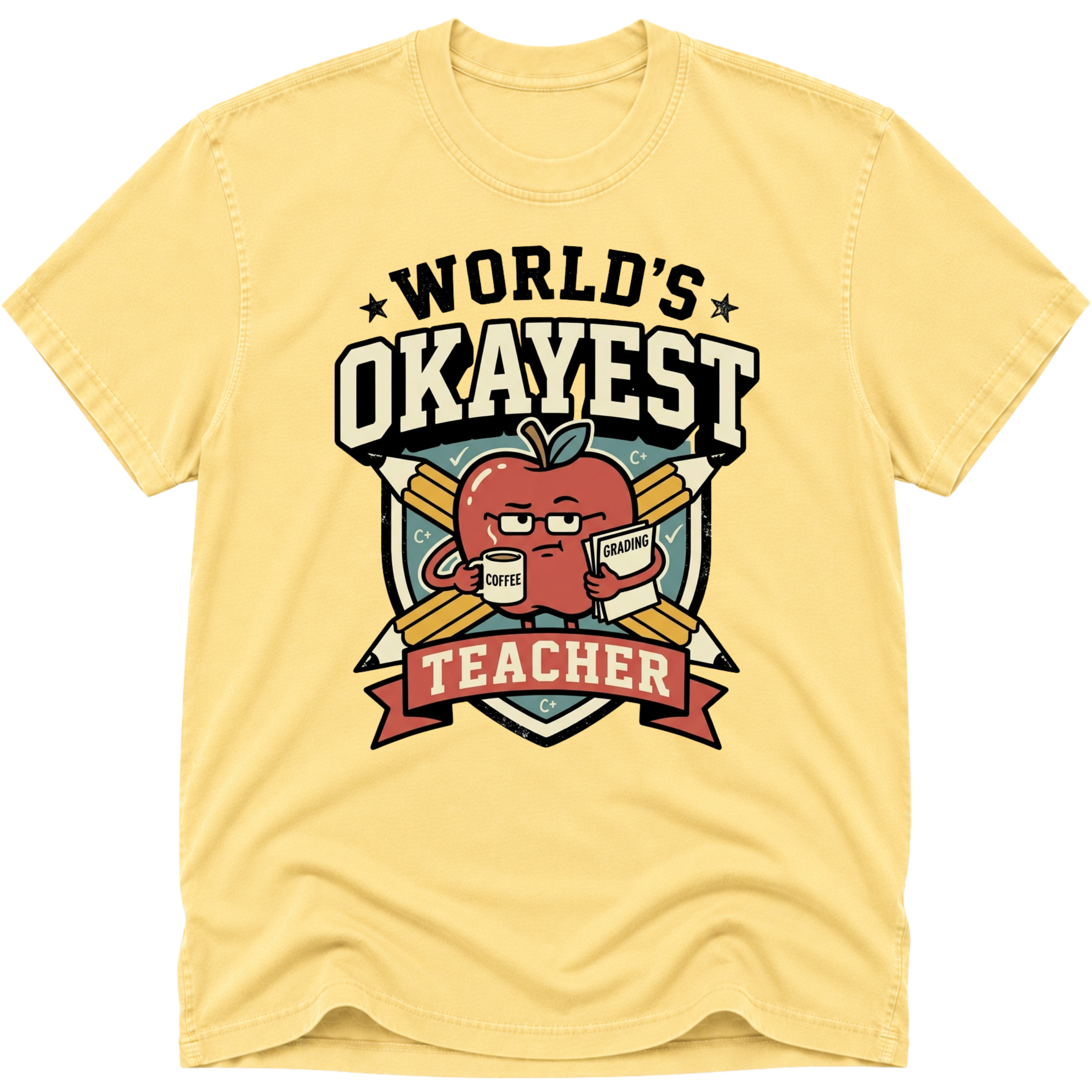 Worlds Okayest Teacher Apple