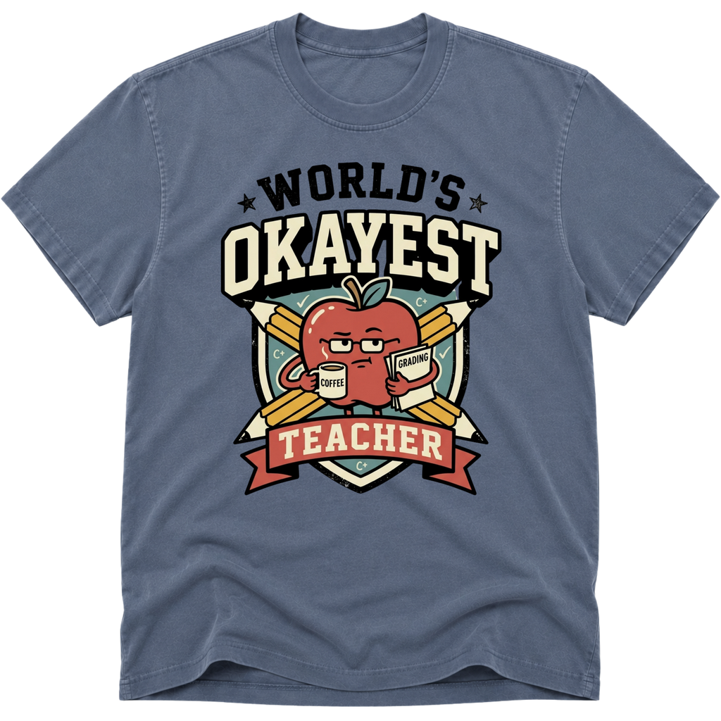Worlds Okayest Teacher Apple