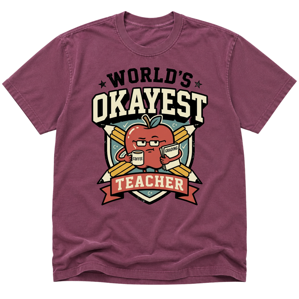 Worlds Okayest Teacher Apple