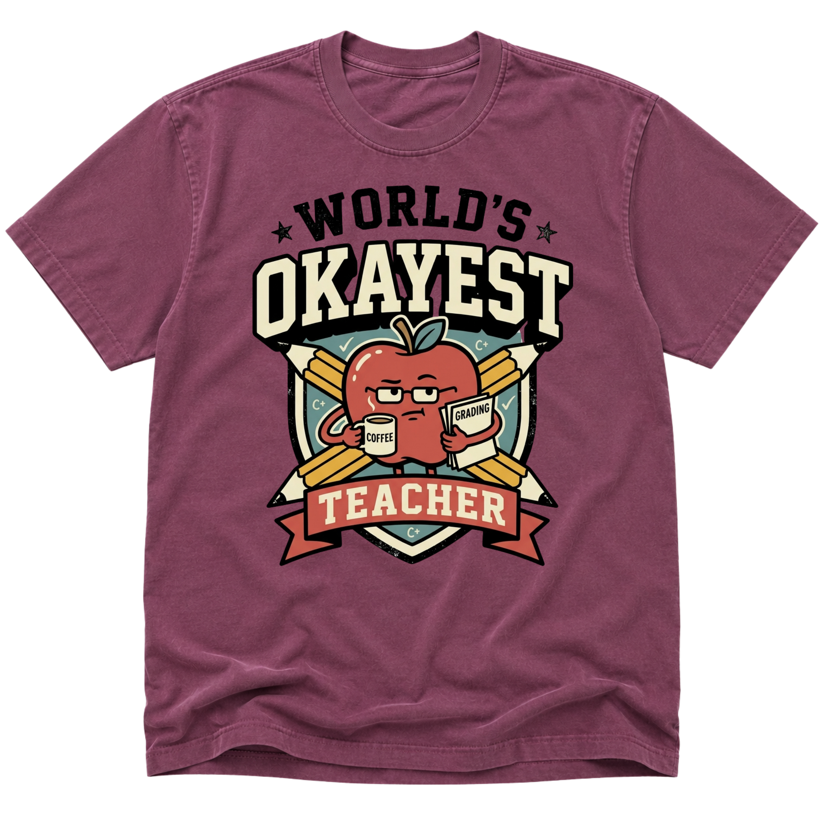 Worlds Okayest Teacher Apple