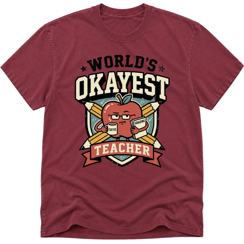Worlds Okayest Teacher Apple