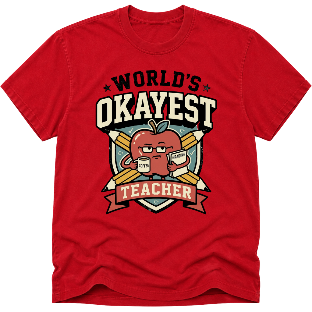 Worlds Okayest Teacher Apple