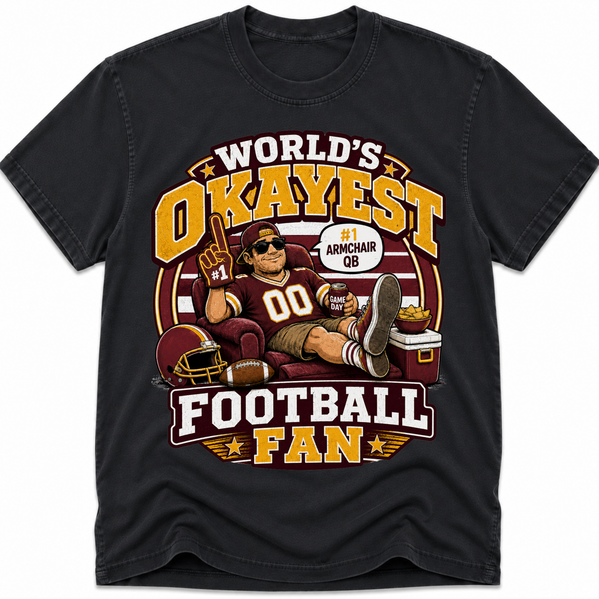 Worlds Okayest Football Fan Washington