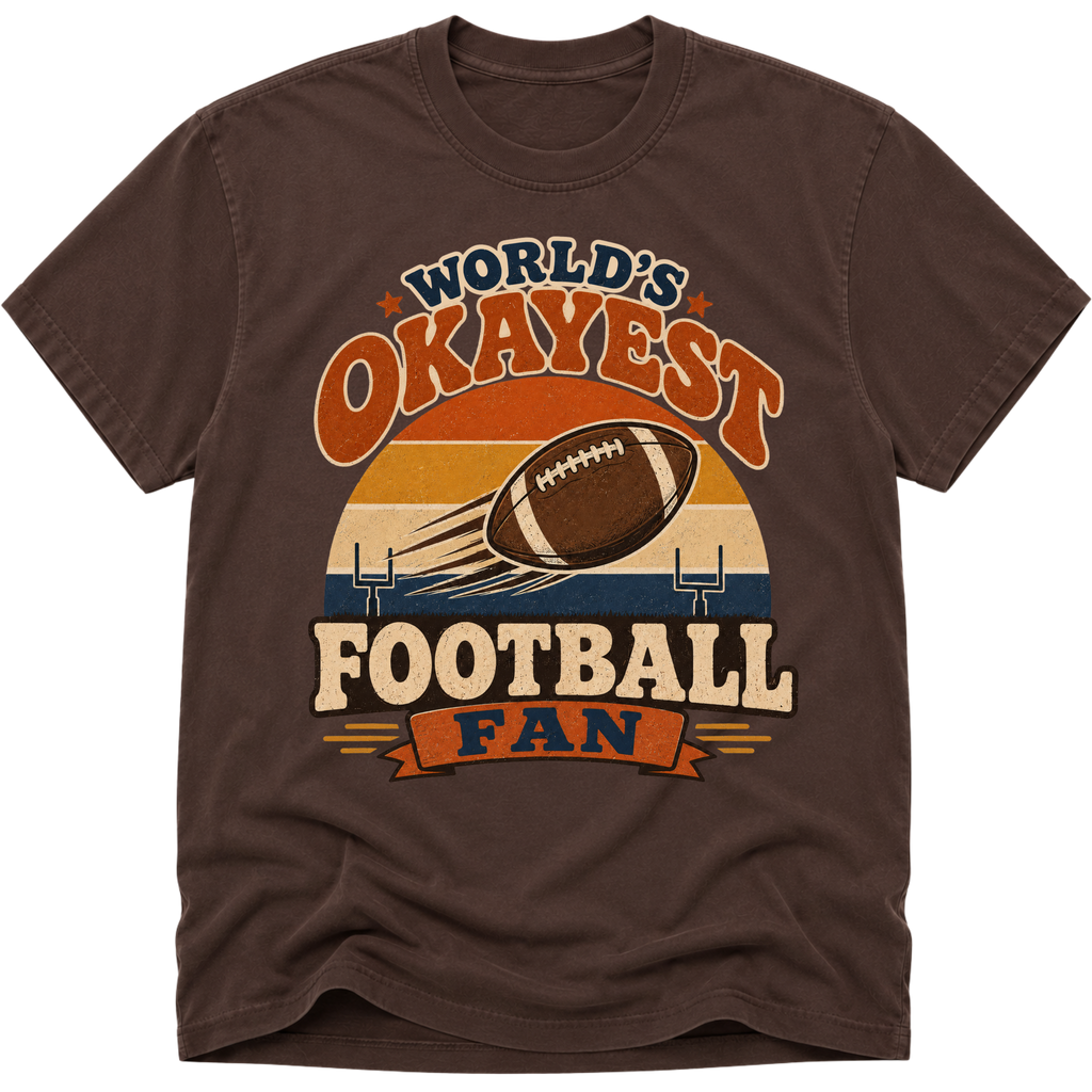 Worlds Okayest Football Fan Retro