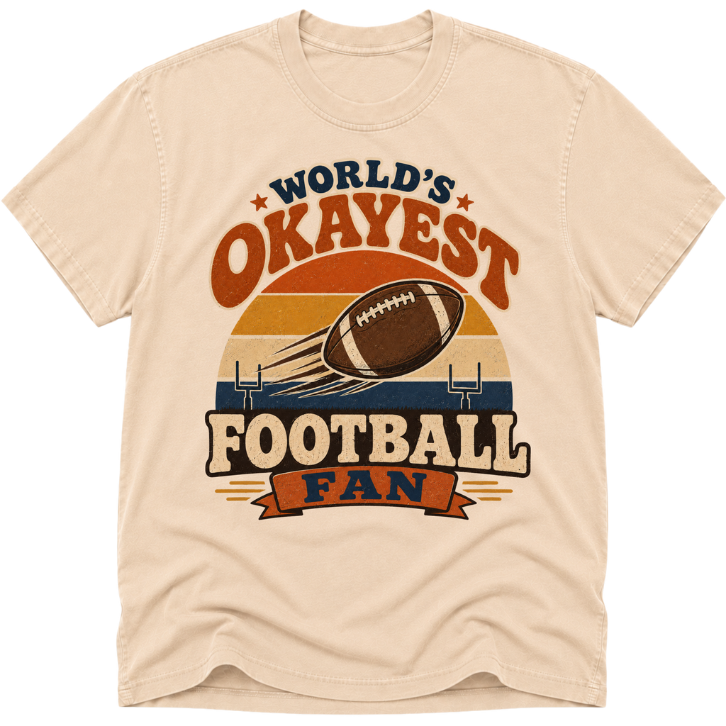 Worlds Okayest Football Fan Retro