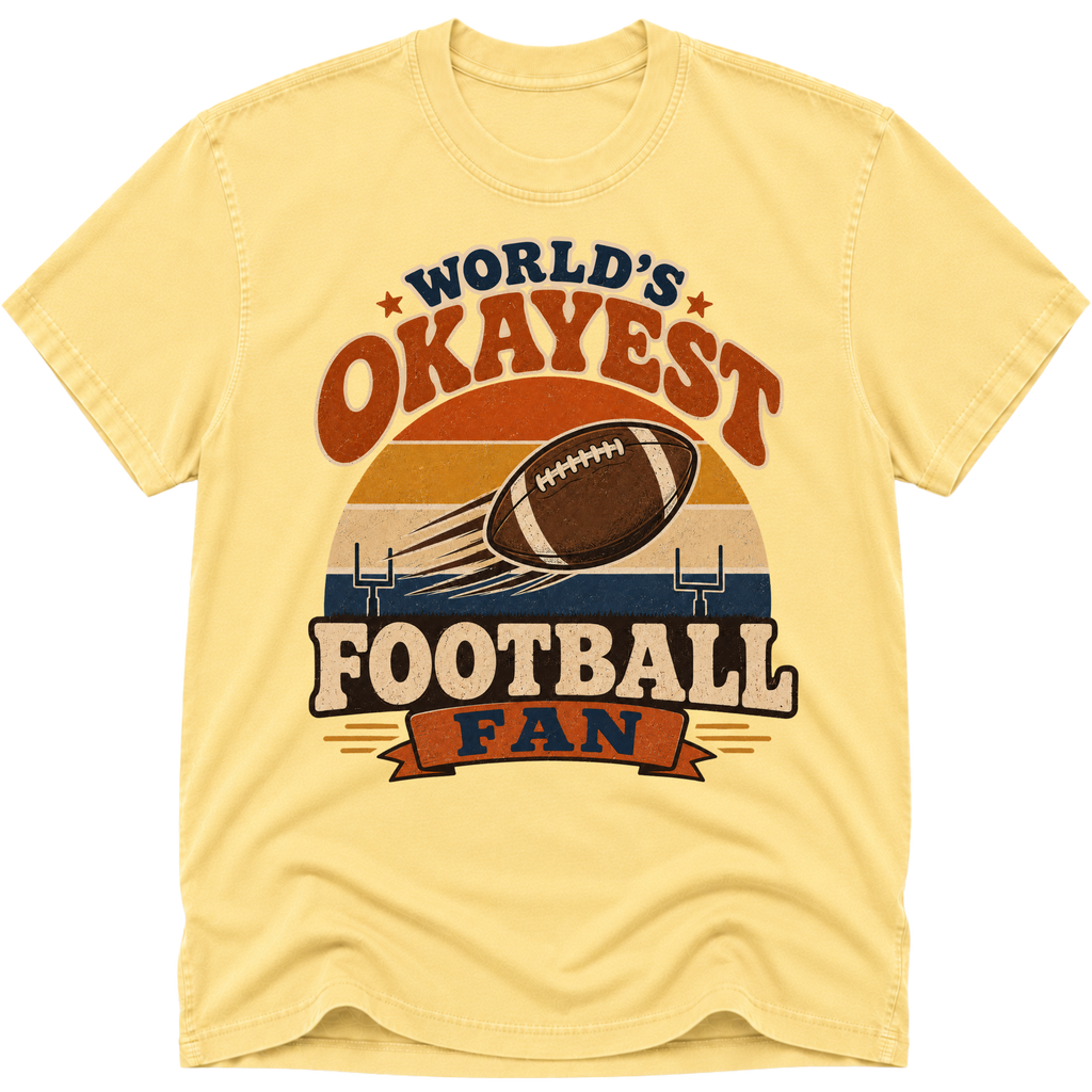 Worlds Okayest Football Fan Retro