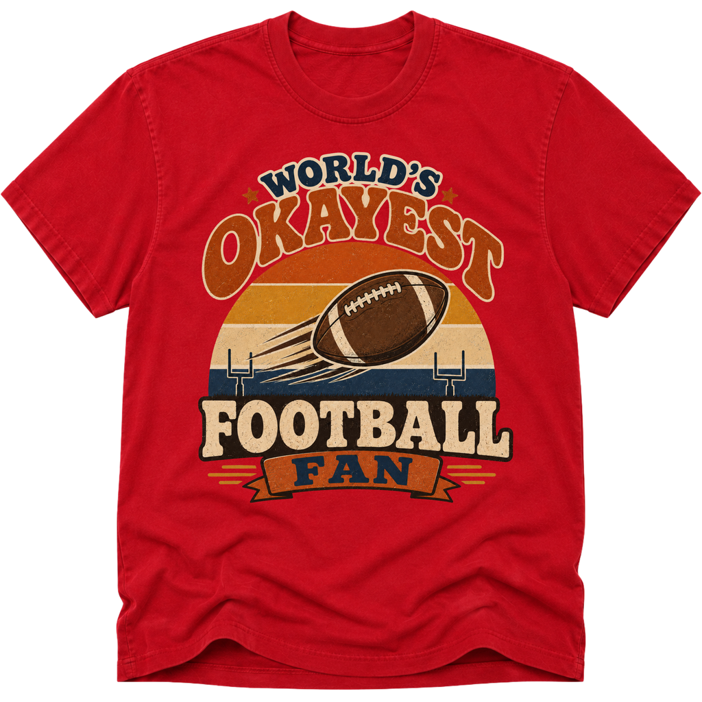 Worlds Okayest Football Fan Retro