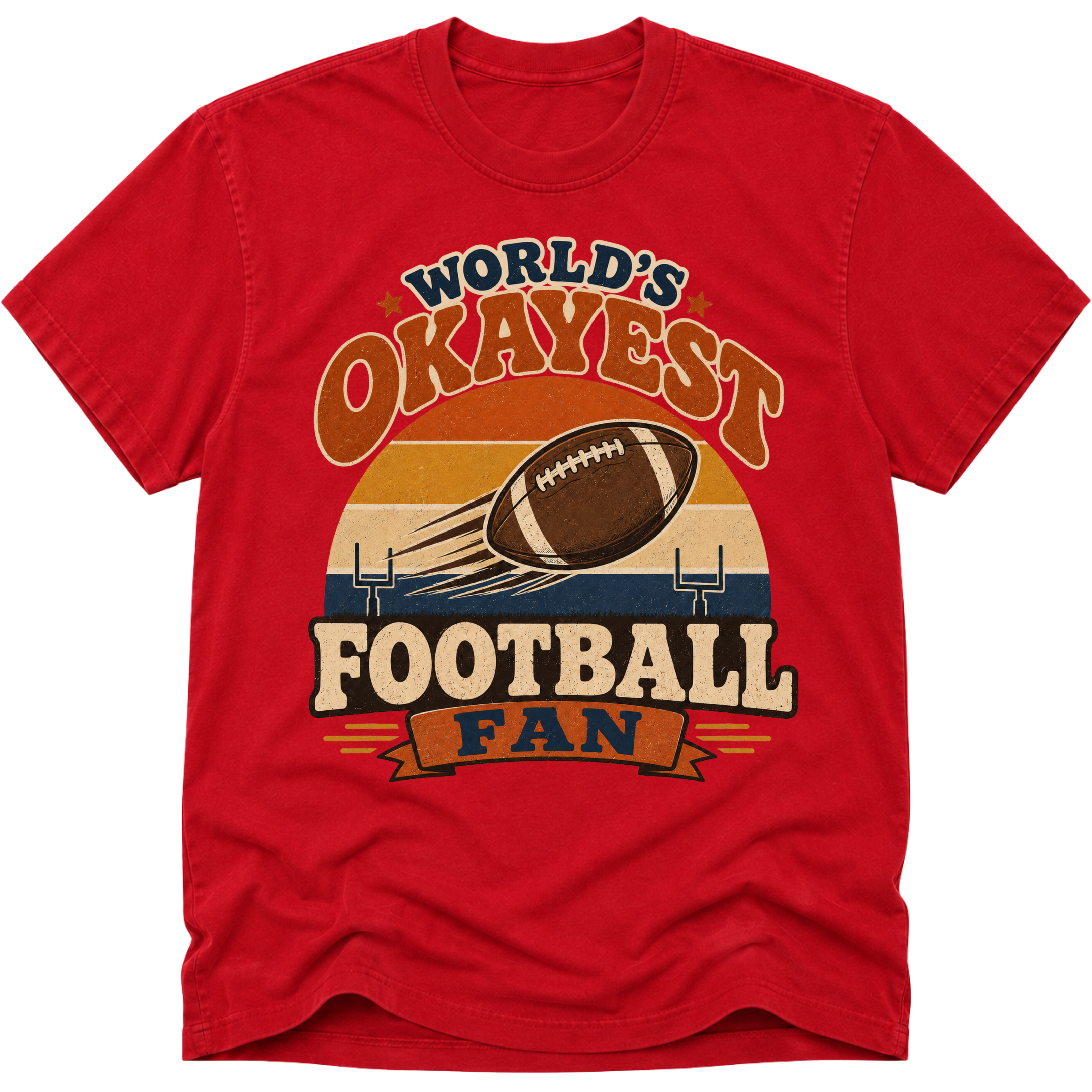 Worlds Okayest Football Fan Retro