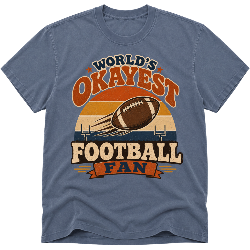 Worlds Okayest Football Fan Retro