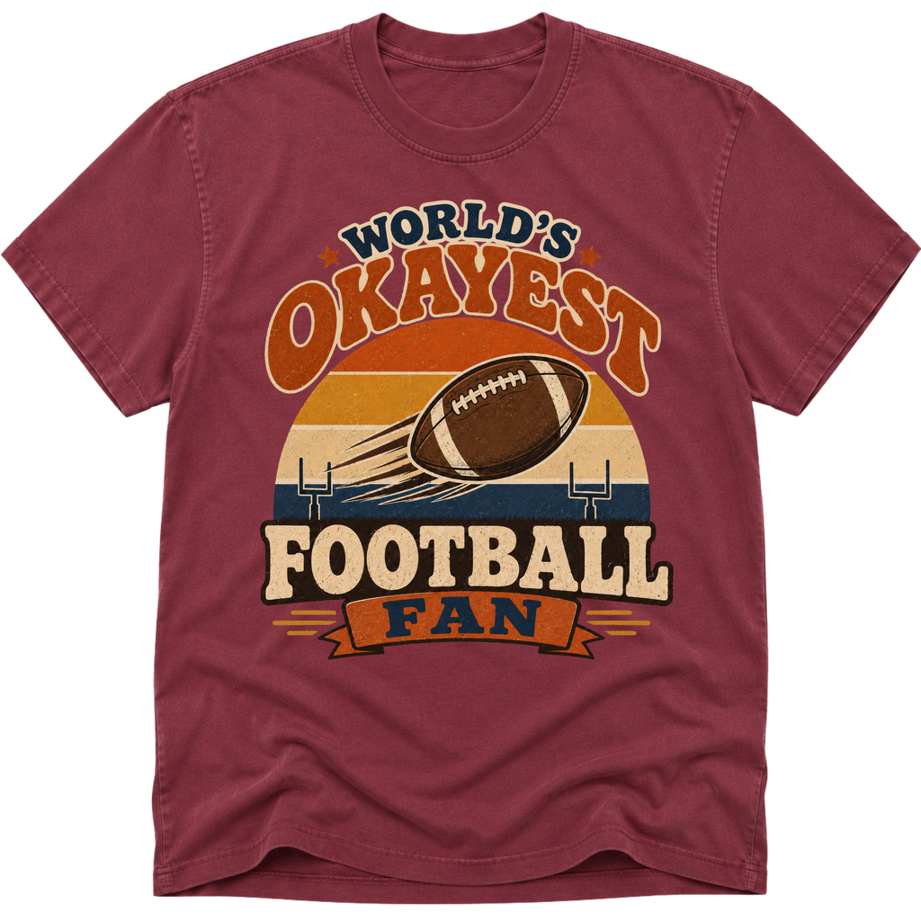 Worlds Okayest Football Fan Retro