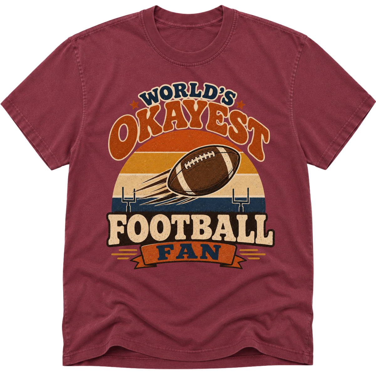 Worlds Okayest Football Fan Retro