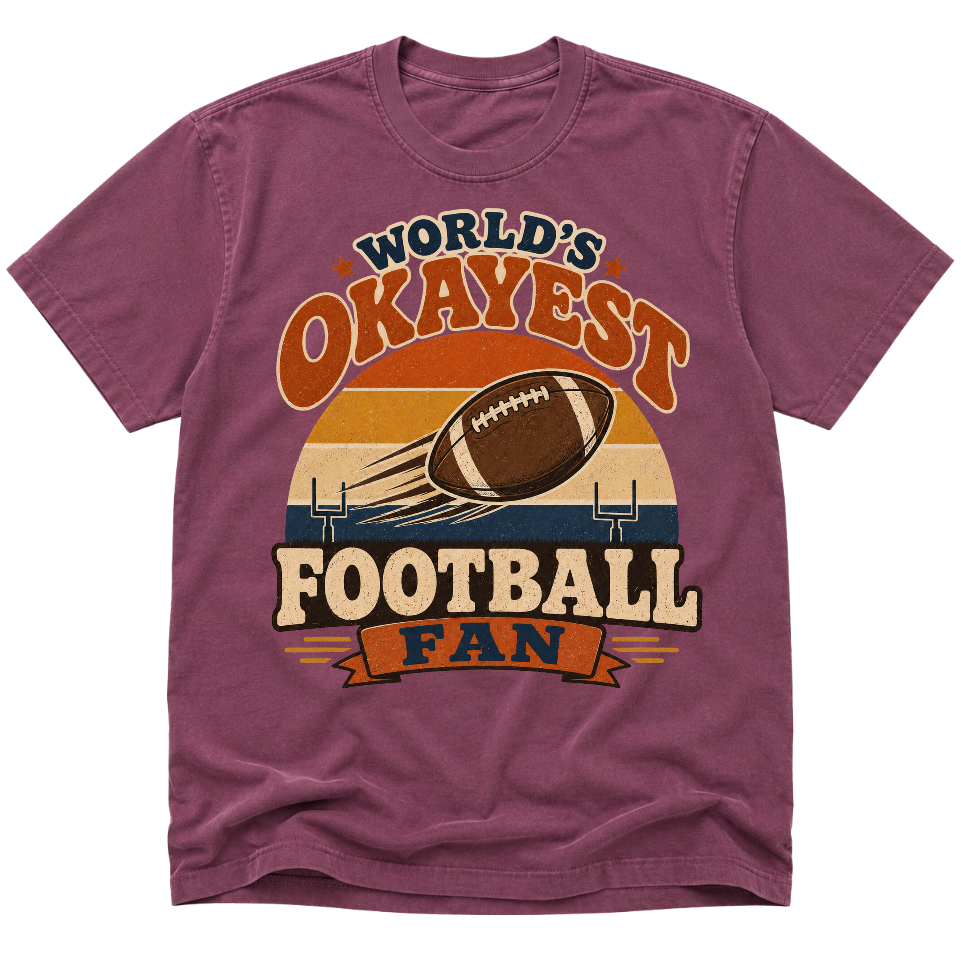 Worlds Okayest Football Fan Retro