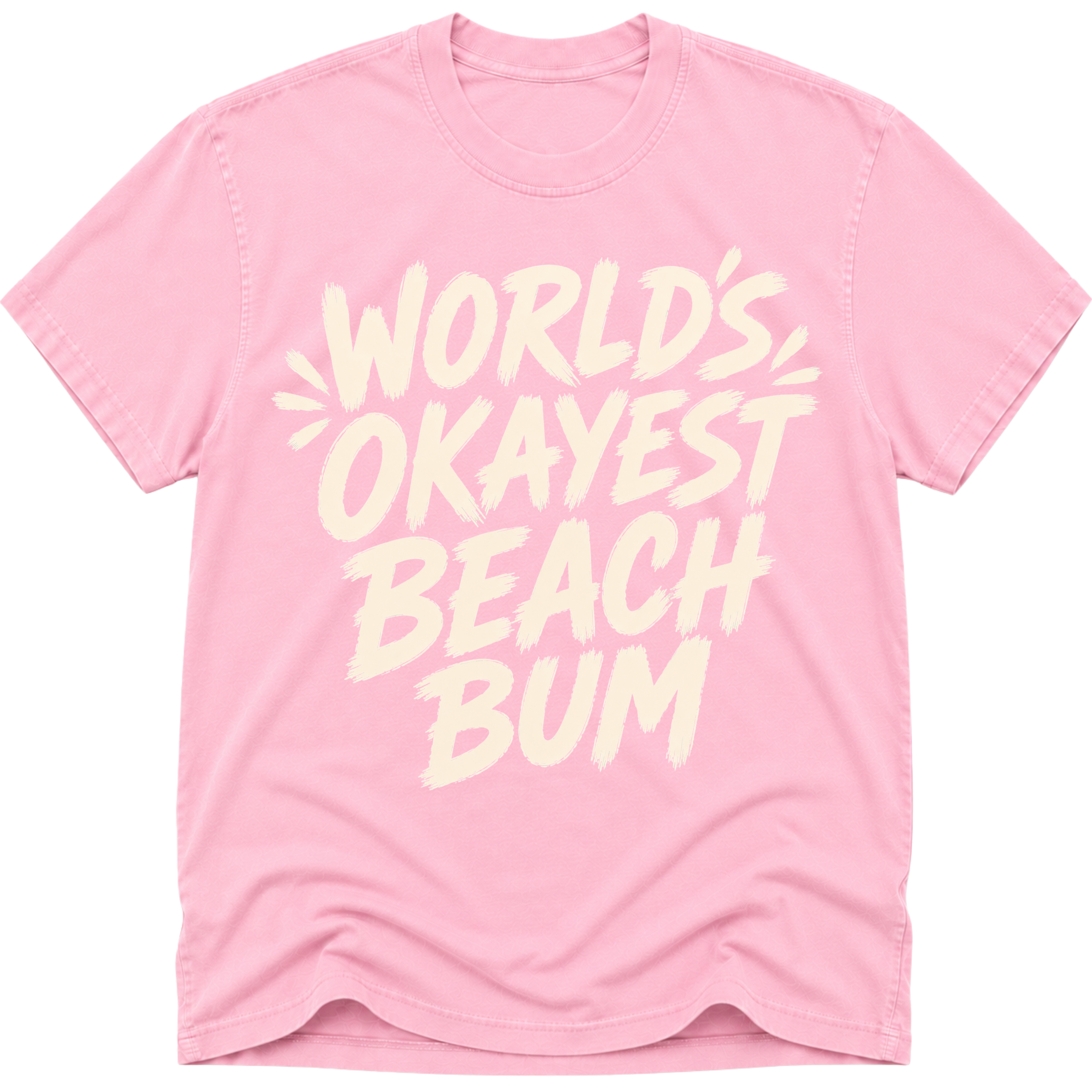 Worlds Okayest Beach Bum Text