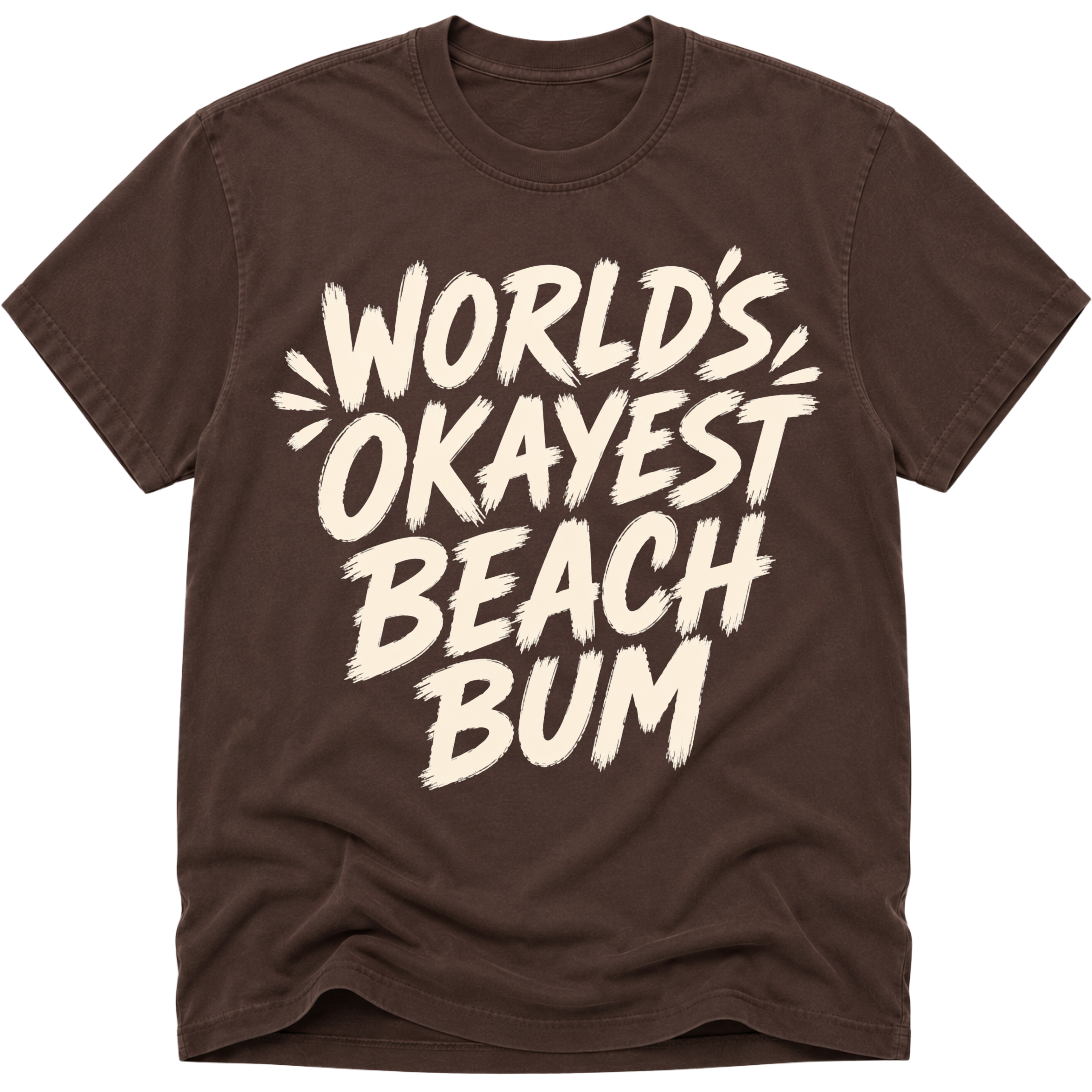 Worlds Okayest Beach Bum Text