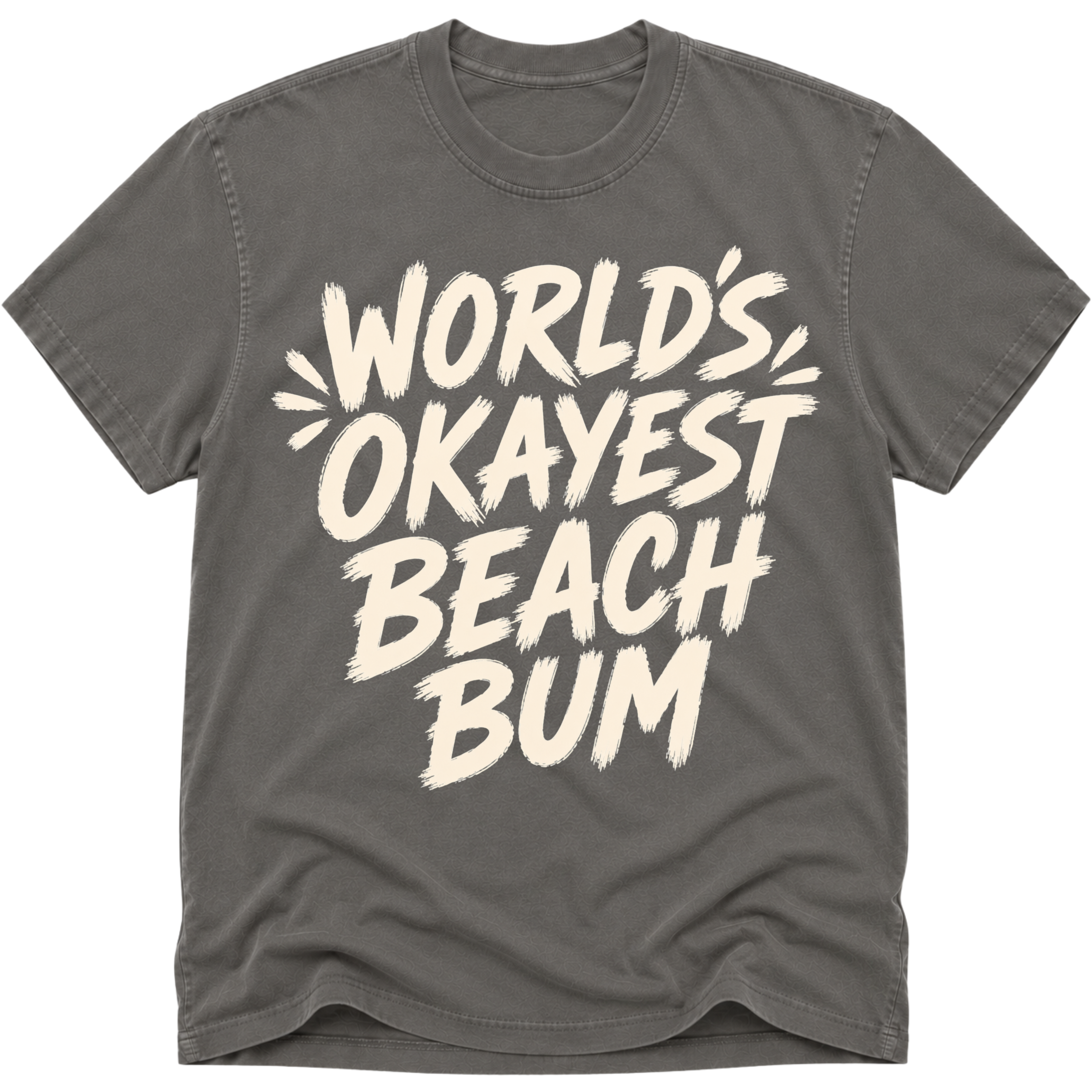 Worlds Okayest Beach Bum Text
