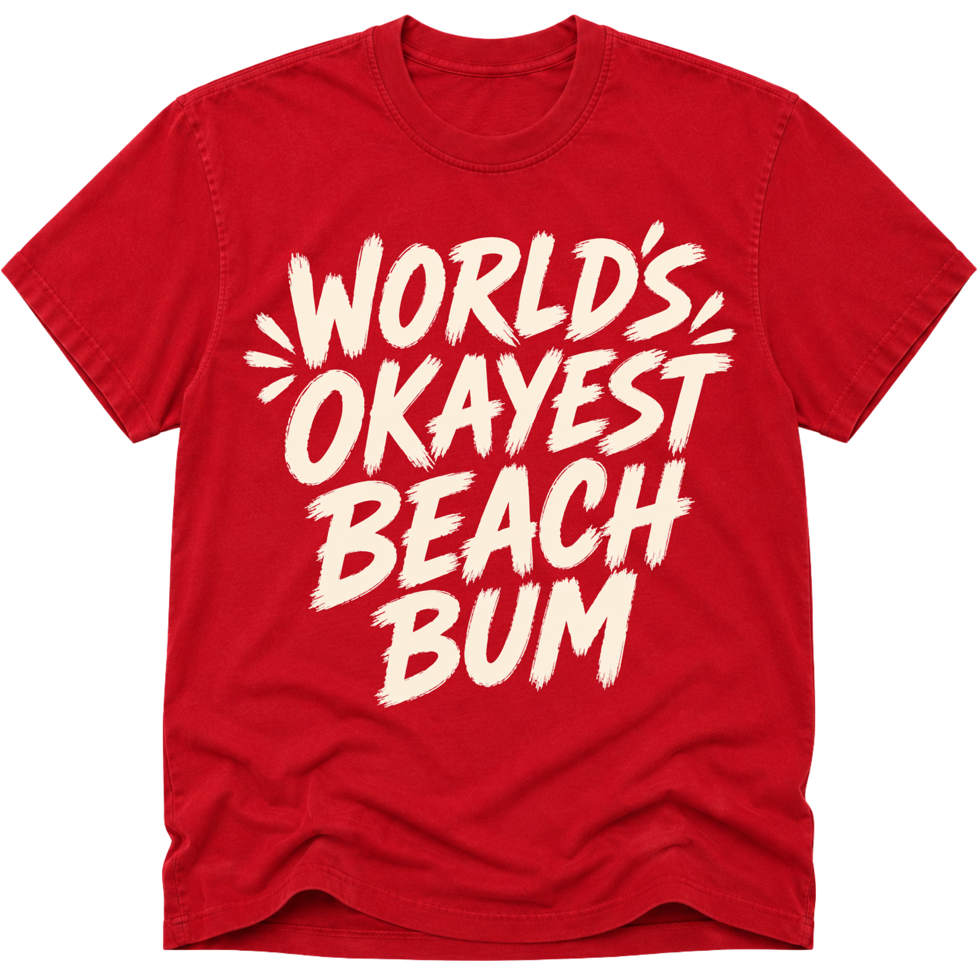 Worlds Okayest Beach Bum Text