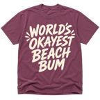 Worlds Okayest Beach Bum Text
